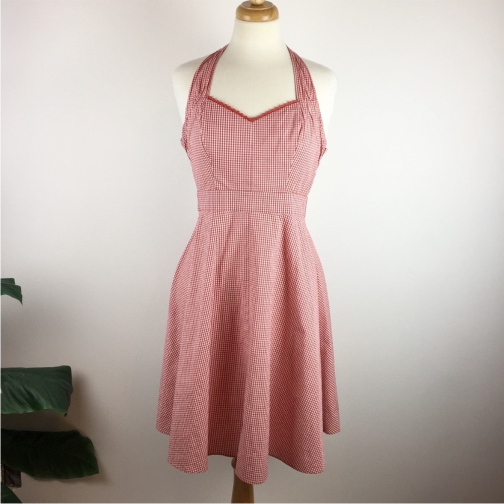 Gingham halter dress - Picture 4 of 10